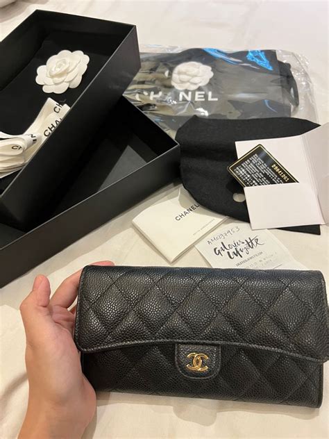 interior chanel classic flap wallet|chanel long zipped wallet.